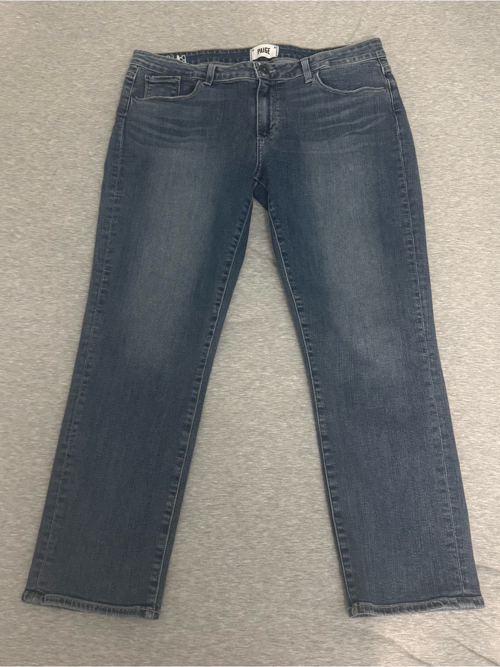PAIGE Brigitte Slim Straight Jeans Size 31 Medium Wash